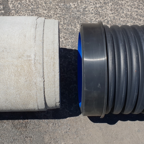 Bush Polypipe to Concrete pipes
